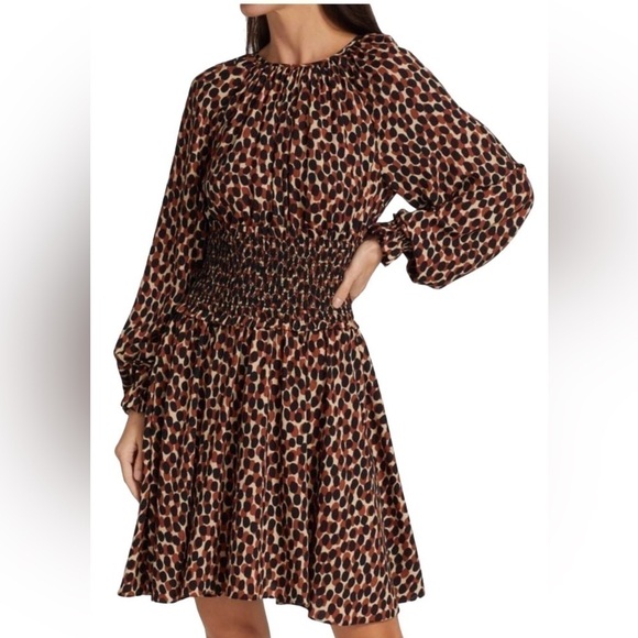 NWT KATE SPADE Dotty Leopard Spin Dress Size 2 - Picture 2 of 16